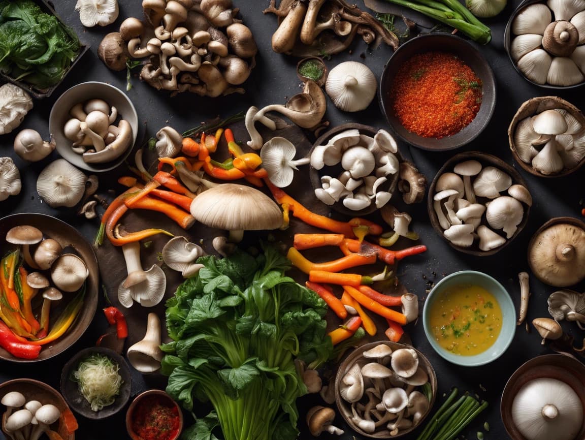 Recept Chinese curry met diverse paddenstoelen